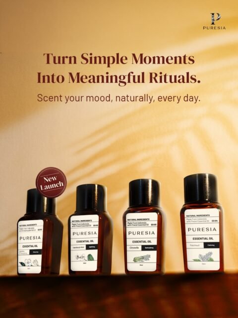 Turn simple moments into meaningful rituals with PURESIA 🌿✨Discover our newest collection of essential oils, mindfully crafted from the finest Indonesian ingredients to scent your mood naturally. #essentialsoils #essentialoil #healingrituals #puresia